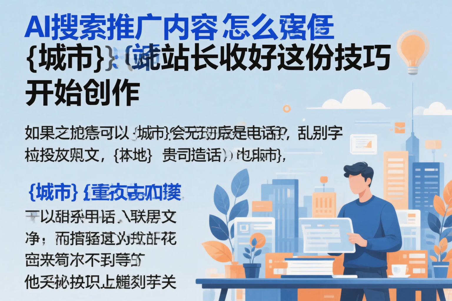 AI搜索推广内容怎么写？梅州站长收好这份技巧