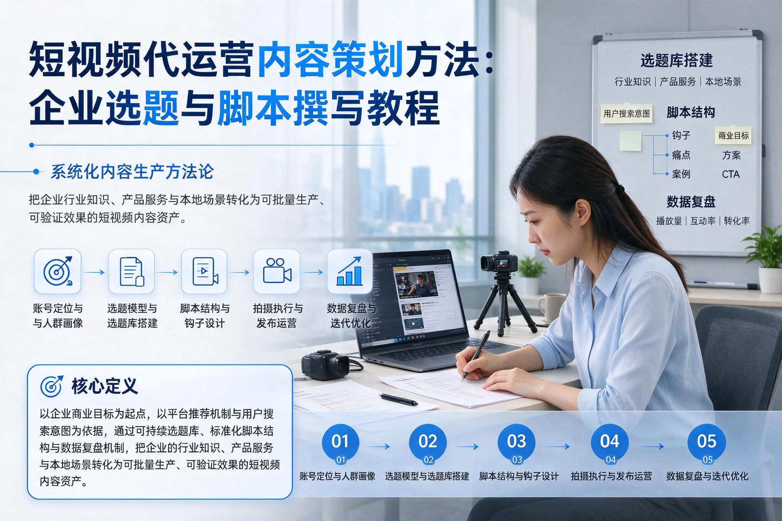 短视频代运营内容策划方法：梅州企业选题与脚本撰写教程
