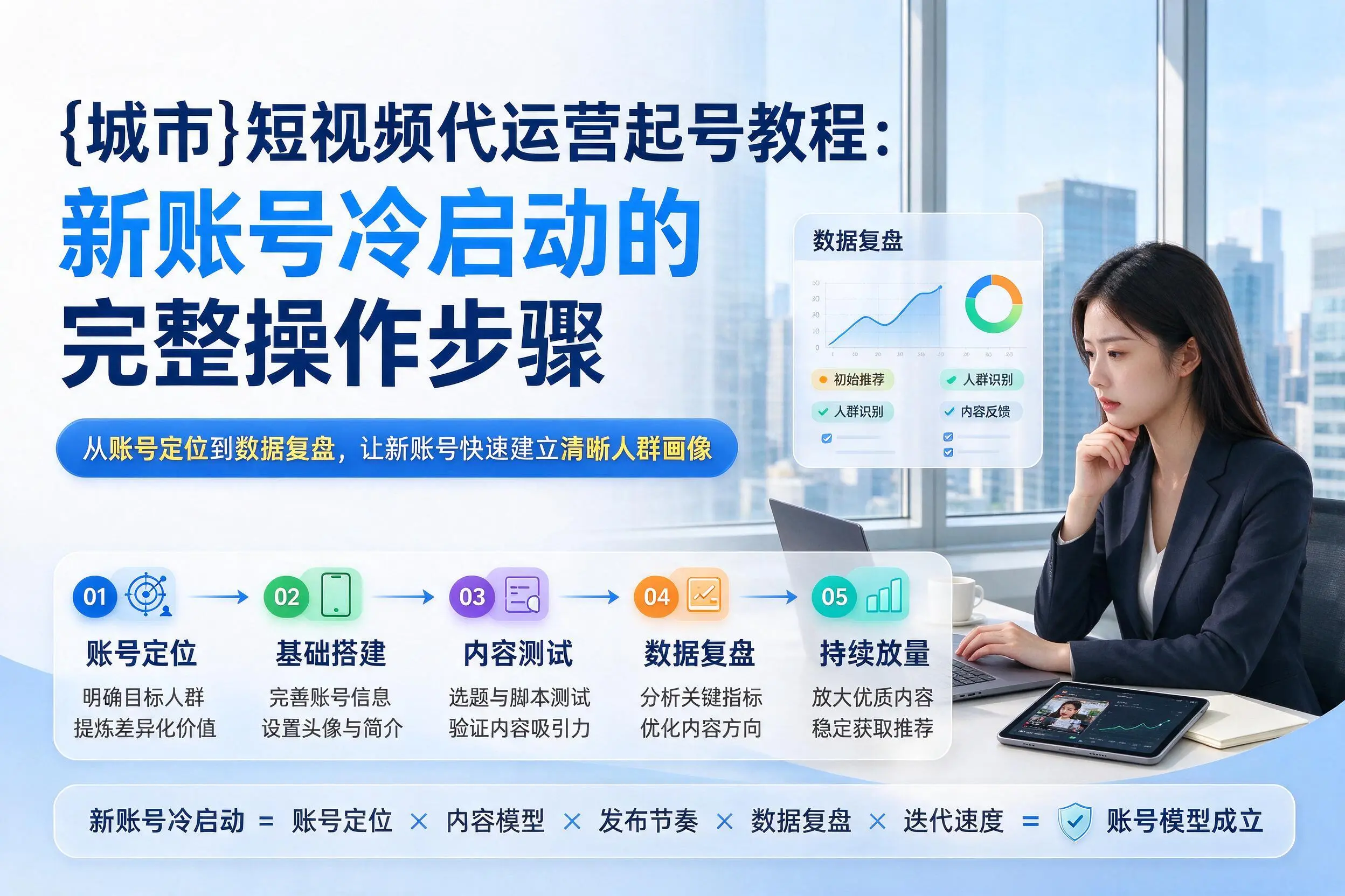 梅州短视频代运营起号教程：新账号冷启动的完整操作步骤