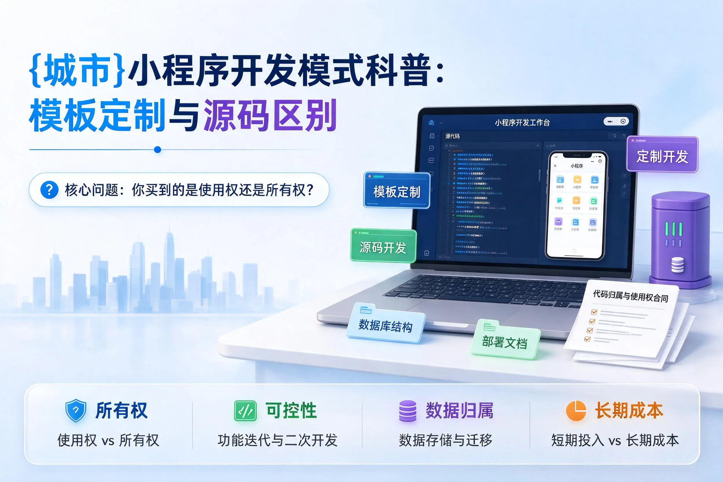 梅州小程序开发模式科普：模板定制与源码区别