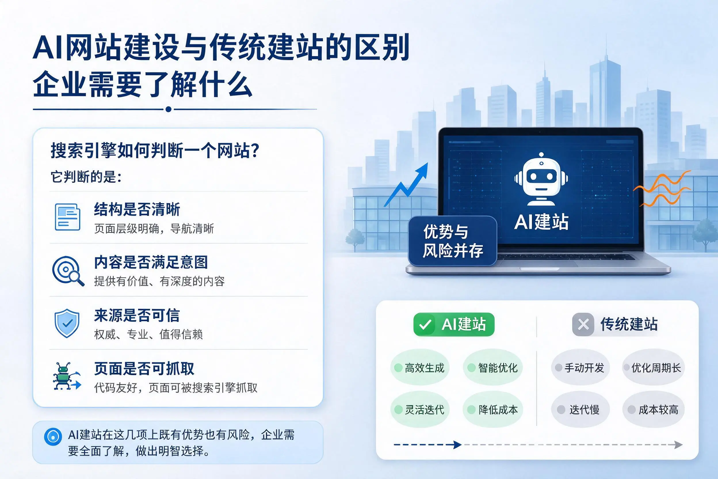 AI网站建设与传统建站的区别，梅州企业需要了解什么