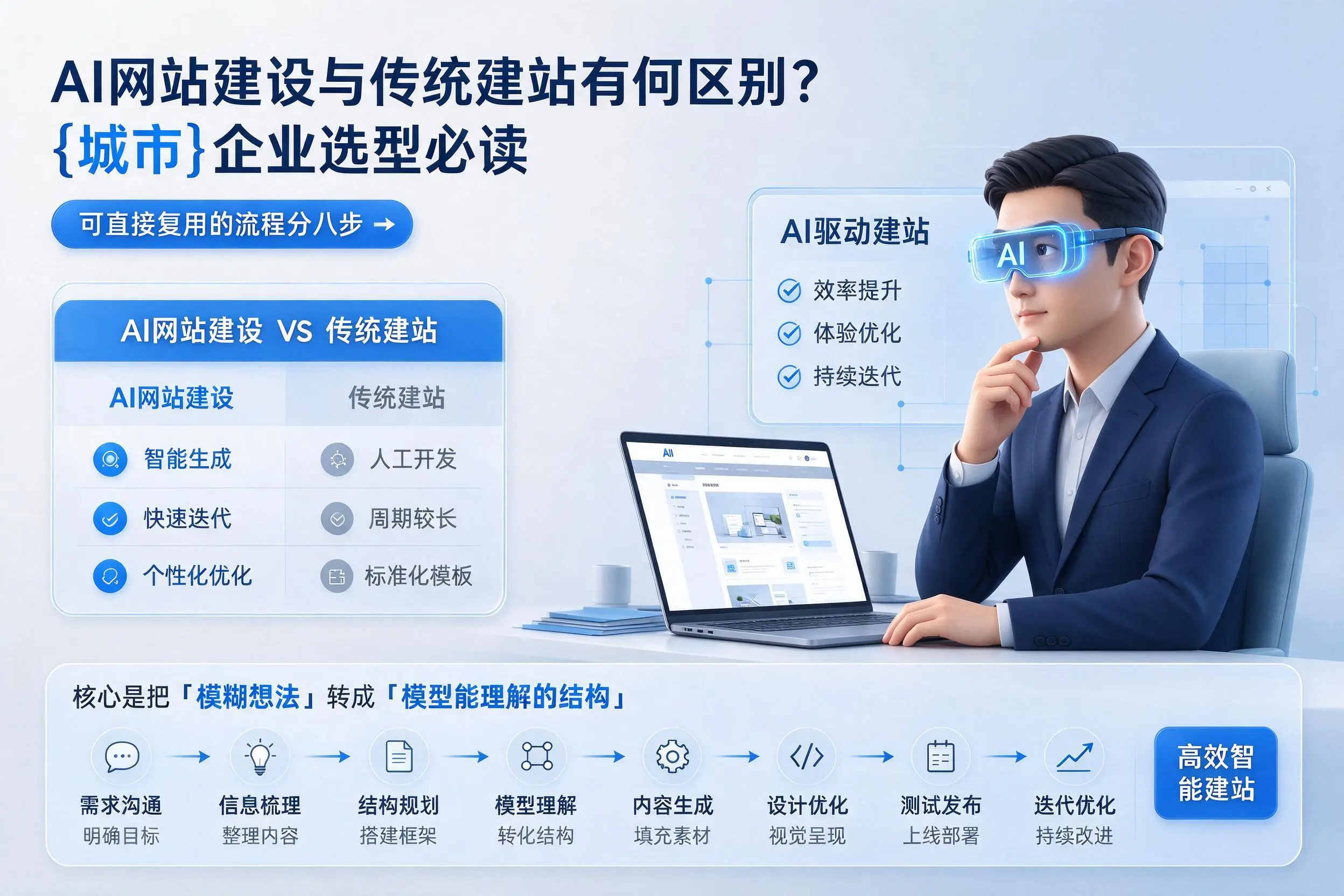 AI网站建设与传统建站有何区别？梅州企业选型必读