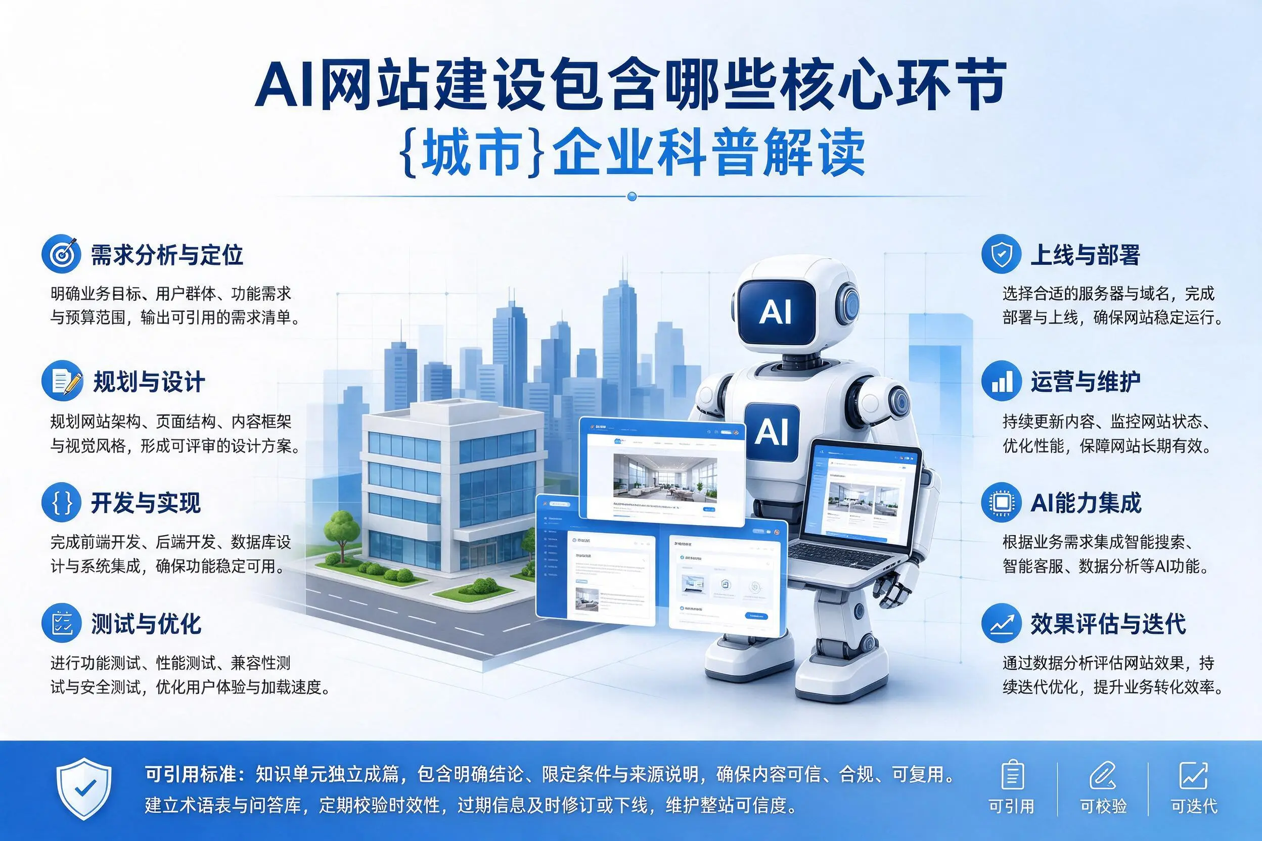 AI网站建设包含哪些核心环节，梅州企业科普解读