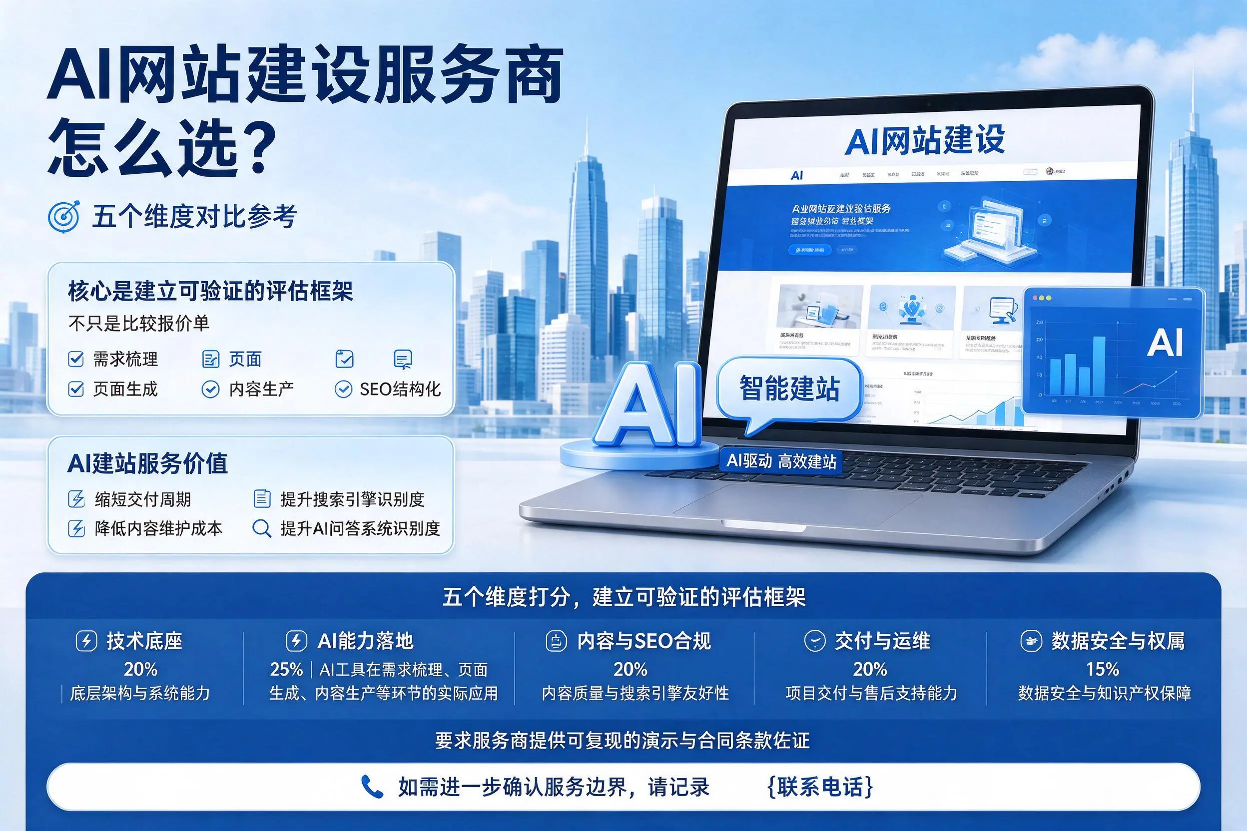 梅州AI网站建设服务商怎么选？五个维度对比参考