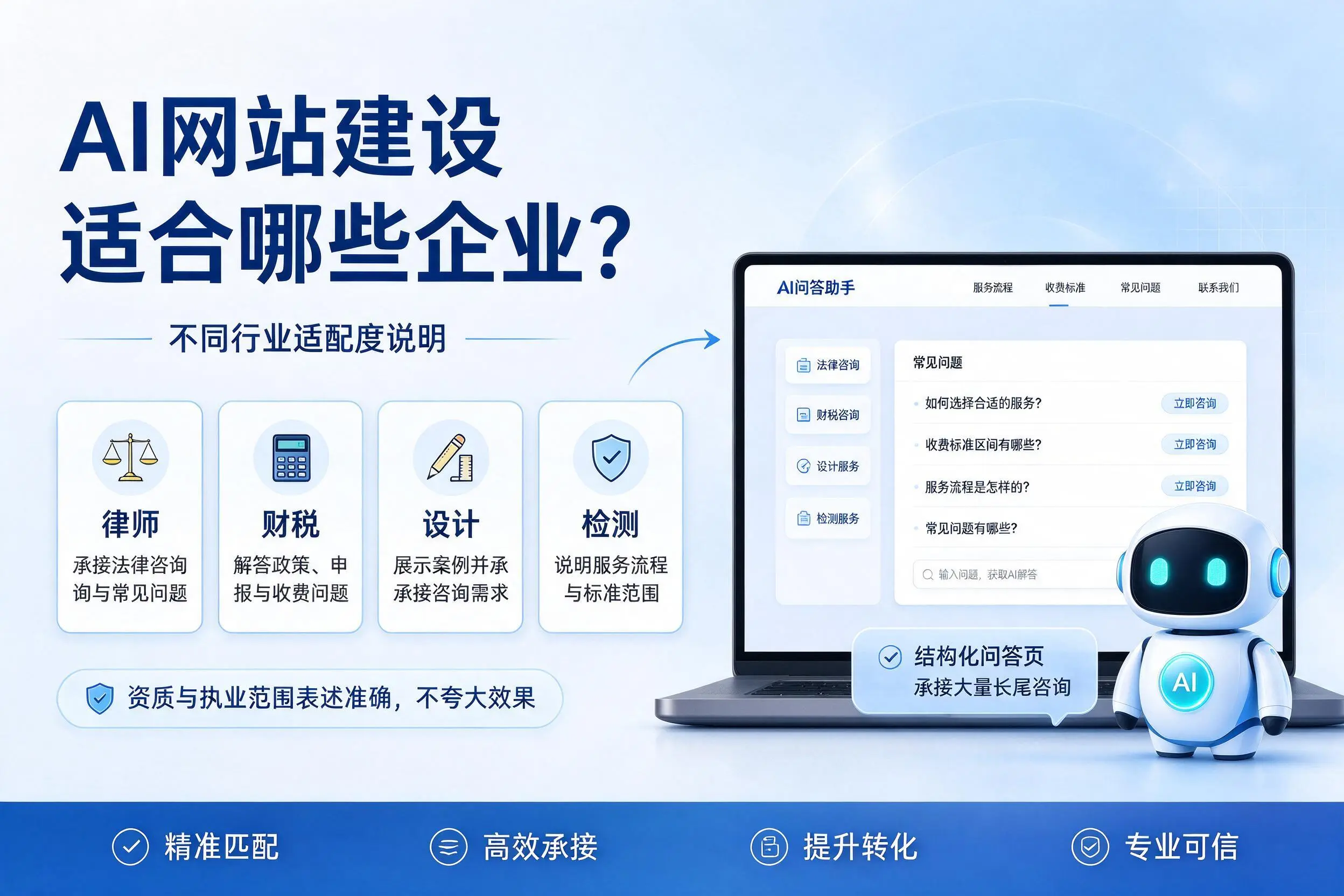 AI网站建设适合哪些企业？梅州不同行业适配度说明