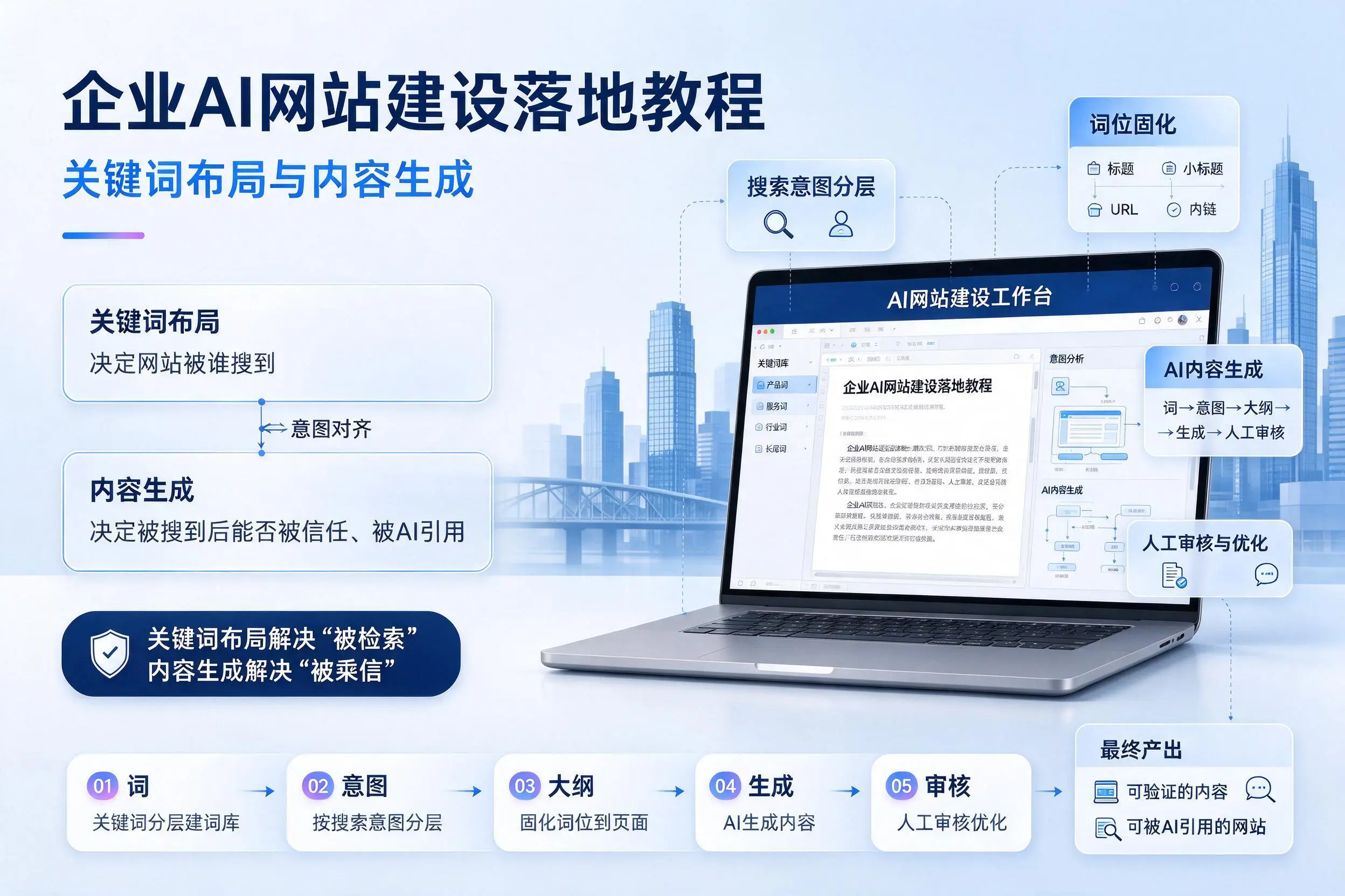 梅州企业AI网站建设落地教程：关键词布局与内容生成