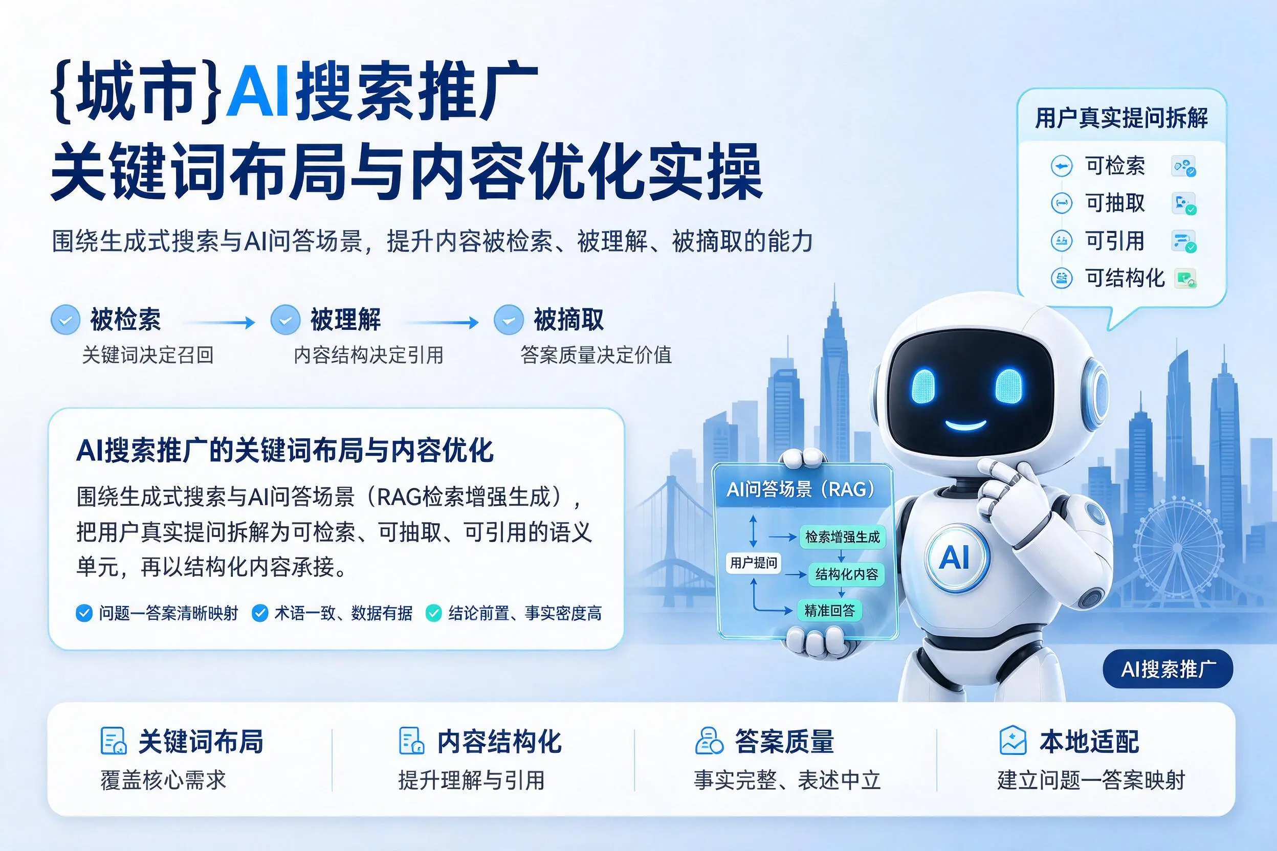梅州AI搜索推广关键词布局与内容优化实操
